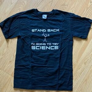 Gildan Black Short Sleeve Tee for Science Enthusiasts